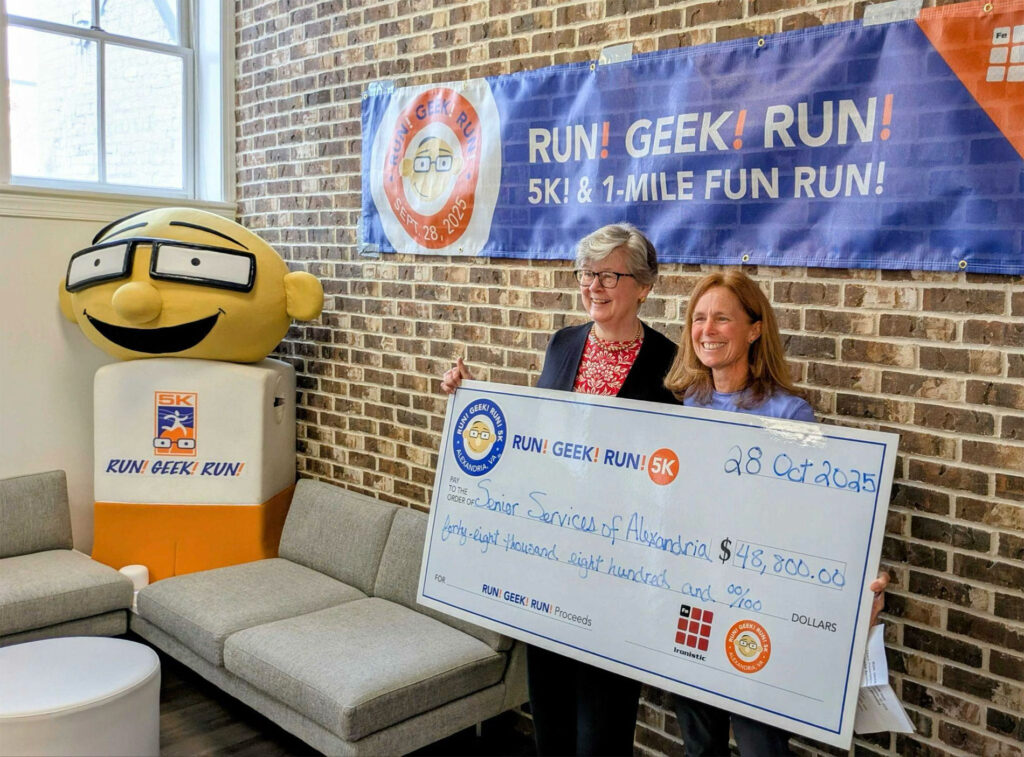 Eugene (the Mascot), Mary Lee Anderson (Executive Director Senior Services), Rita Foss (Race Director RUN! GEEK! RUN!)